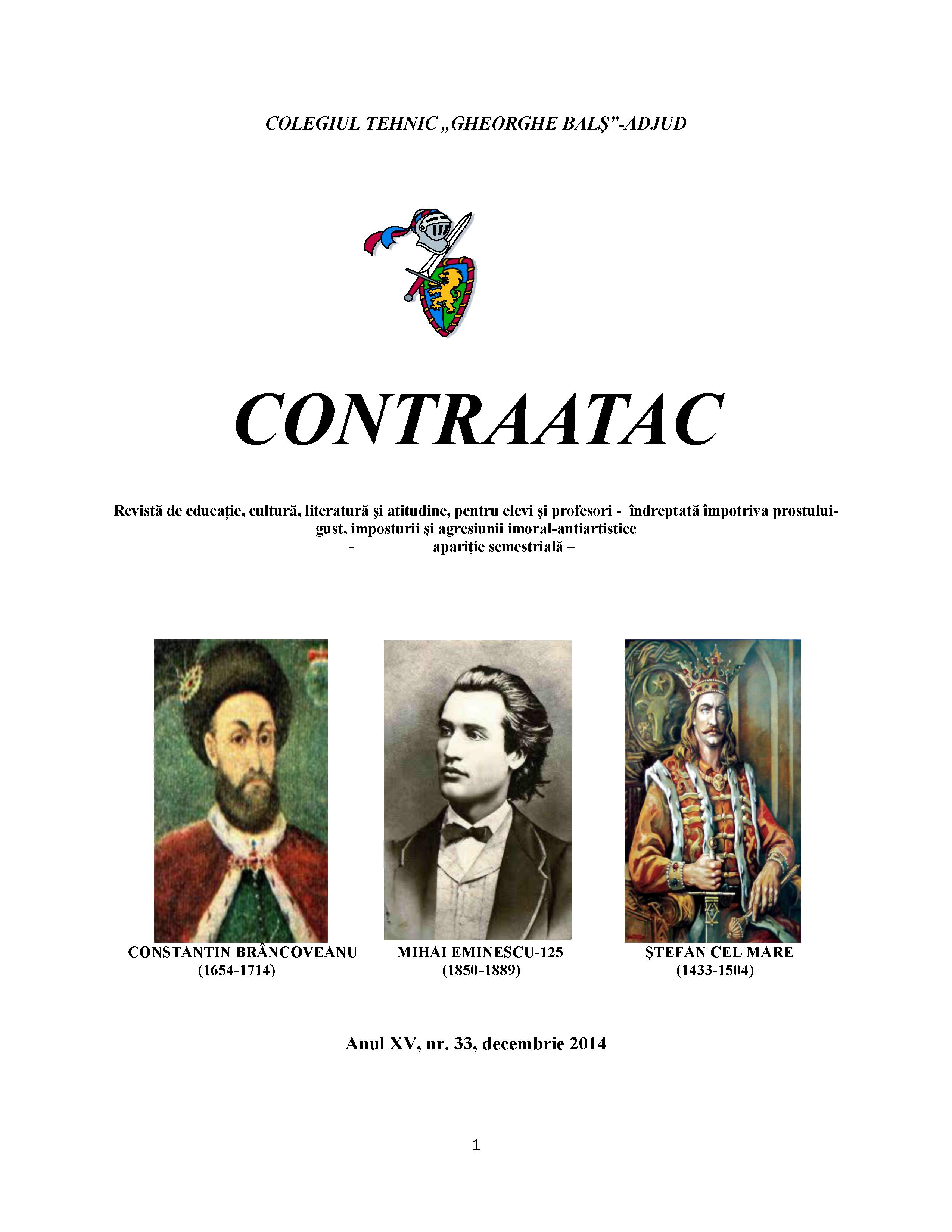Revista „Contraatac” Sursa: revistacontraatac.wordpress.com